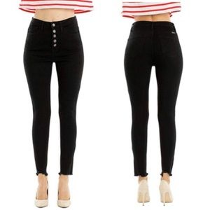 Kancan Estilo High Rise Fray Hem Skinny Jeans NWT